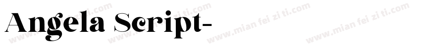 Angela Script字体转换